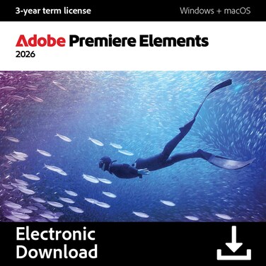 Adobe Premiere Elements 2026, 3 Year License