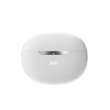 سماعات HMD Dub P60 اللاسلكية الحقيقية، مع خاصية إلغاء الضوضاء النشطة، باللون الأبيض.