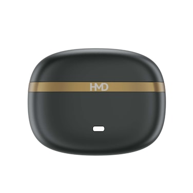سماعات HMD Dub X50 اللاسلكية الحقيقية، مع خاصية إلغاء الضوضاء البيئية (ENC)، باللون الأسود.