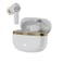 سماعات HMD Dub X50 اللاسلكية الحقيقية، مع خاصية إلغاء الضوضاء البيئية (ENC)، باللون الأبيض.