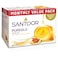 Santoor Pureglo Bathing Bar with Almond Oil and Glycerine, 125g, Pack of 3
