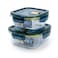 Montex Glass Saver Food Storage Containers with Vent, 2 Pieces (500ml + 800ml)