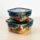 Montex Glass Saver Food Storage Containers with Vent, 2 Pieces (500ml + 800ml)