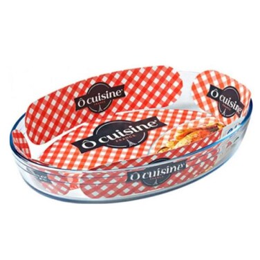 Ocuisine Oval Roaster Glass Oven Dish, 1.6 L, 26 x 18 cm