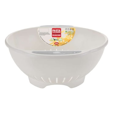 Snips Colander 28 cm, Plastic, White, Large Capacity