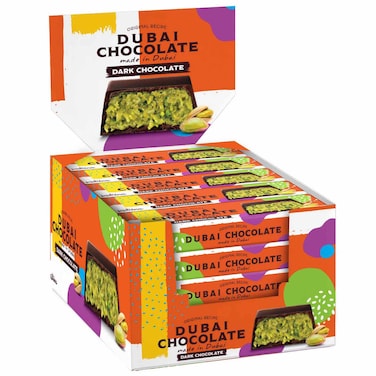 Katrina Dubai Chocolate Pistachio Kunafa Dark 45g Pack of 30