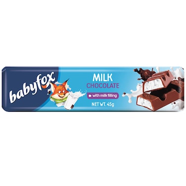 Babyfox Milk Chocolate With Milk Filling Chocolate Bar, 45g