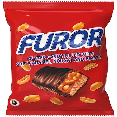 Furor Chocolate Candy with Caramel, Nougat and Peanuts, 500g