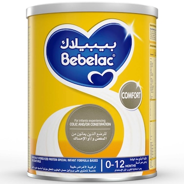 بيبيلاك كومفورت تركيب حليب للرضّع الذين يعانون من المغص و/أو الإمساك، من 0 إلى 12 شهر، 400 غرام