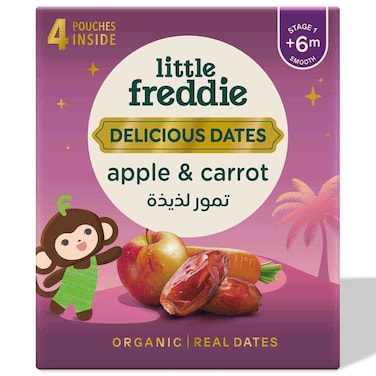 Little Freddie Delicious Dates Apple and Carrot Pouch, 360g