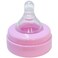 Nuvi Wide Neck Silicone Nipple Plastic Feeding Bottle, 150ml, Pink
