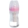 Nuvi Wide Neck Silicone Nipple Plastic Feeding Bottle, 150ml, Pink