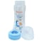 Nuvi Wide Neck Silicone Nipple Plastic Feeding Bottle, 330ml, Blue