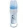 Nuvi Wide Neck Silicone Nipple Plastic Feeding Bottle, 330ml, Blue