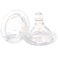 Nuvi Wide Neck Silicone Nipples Slow Flow, 0M+, Pack of 2