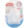 Nuvi Wide Neck Silicone Nipples Slow Flow, 0M+, Pack of 2