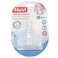 Nuvi Wide Neck Silicone Nipples Fast Flow, 6M+, Pack of 2