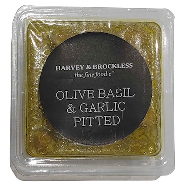 Olive Basil &amp; Garlic Pitted 120g