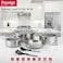 Prestige Stainless Steel Tri-Ply 18/10 Cookware Set