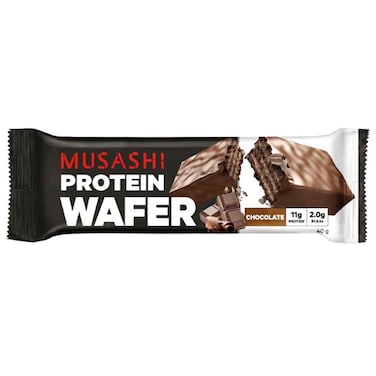 Musashi Protein Wafer Chocolate Protein Bar, 40g