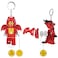 Lego IQ Minifigures Dragon Keychain Light