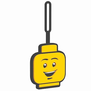Lego IQ Bag Tag Boy Face