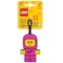 Lego IQ Minifigures Bag Tag Pink