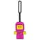 Lego IQ Minifigures Bag Tag Pink
