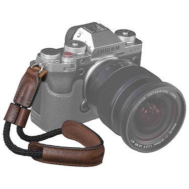 SmallRig Vintage Camera Wrist Strap, Brown and Black