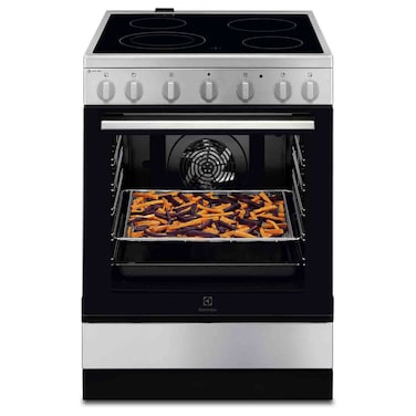 Electrolux Freestanding Ceramic Electric Cooker with AirFry, 60cm, Stainless Steel, LKR64000CX