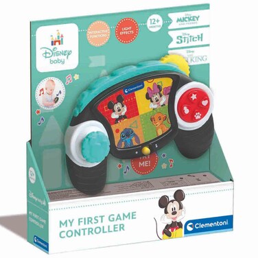 Disney Baby My 1st Game Controller Interactive Learning Toy with Light and Sound, Multicolor