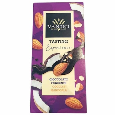 Vanini Dark Chocolate with Almond, 75g