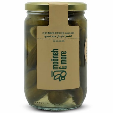 Mooneh and More Premium Cucumber Pickles Finger Size, 650g