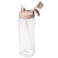 LocknLock Large Water Bottle with Straw, 2L, Pink