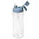 LocknLock Large Water Bottle with Straw, 2L, Blue
