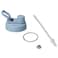 LocknLock Large Water Bottle with Straw, 2L, Blue