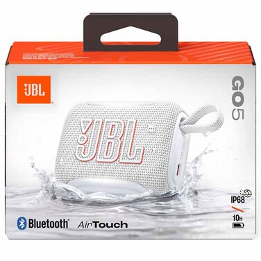 JBL Go 5 Portable Bluetooth Speaker, White