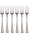 Crystal 6 Piece Table Fork Crown 19 cm