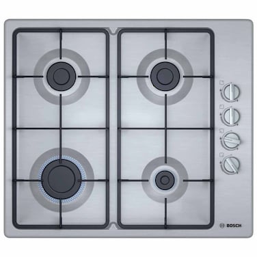 بوش موقد غاز مدمج   PBP6C5B62M، 60 سم، فضي