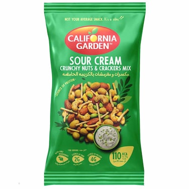 California Garden Sour Cream Crunchy Nuts and Crackers Mix, 30g