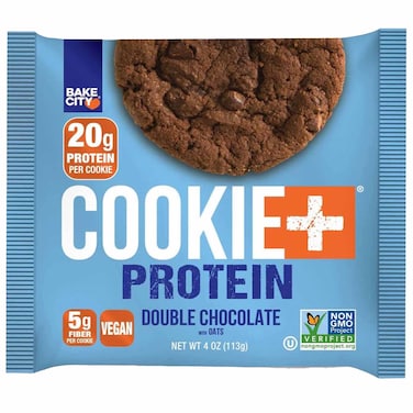 Bake City Cookie+ Protein Double Chocolate with Oats Cookie, 113g