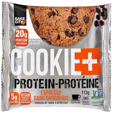 Bake City Cookie+ Protein Espresso Dark Chocolate Cookie, 113g
