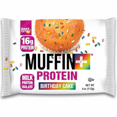 Bake City Muffin+ Protein Birthday Cake, 113g
