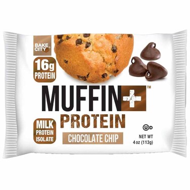 Bake City Muffin+ Protein Chocolate Chip Muffin, 113g
