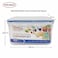 Feelings Plastic Food Storage Container Set Square, 10 PCS