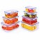 Feelings Plastic Food Container Set Rectangular, 14 PCS