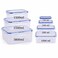 Feelings Plastic Food Container Set Rectangular, 14 PCS