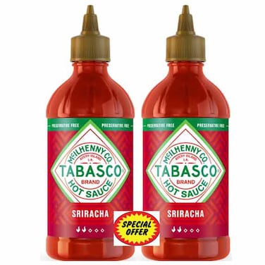 Tabasco Sriracha Hot Sauce, 256ml, Pack of 2