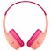 Belkin SoundForm Mini Wireless Bluetooth On-Ear Headphones, Pink