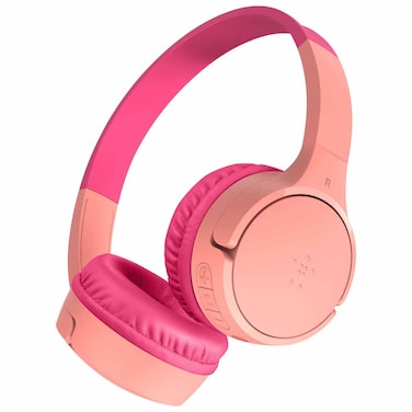 Belkin SoundForm Mini Wireless Bluetooth On-Ear Headphones, Pink